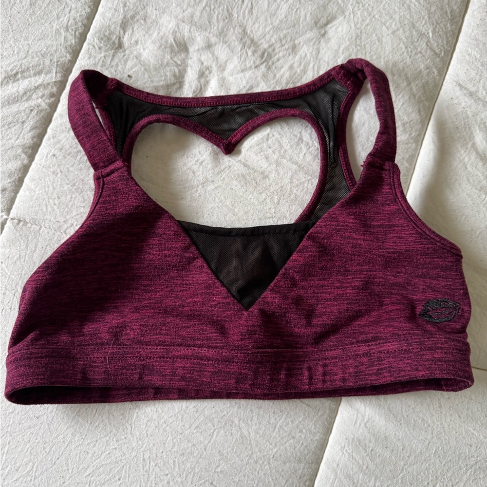 Red and Black Racerback Tank Top with Keyhole Design